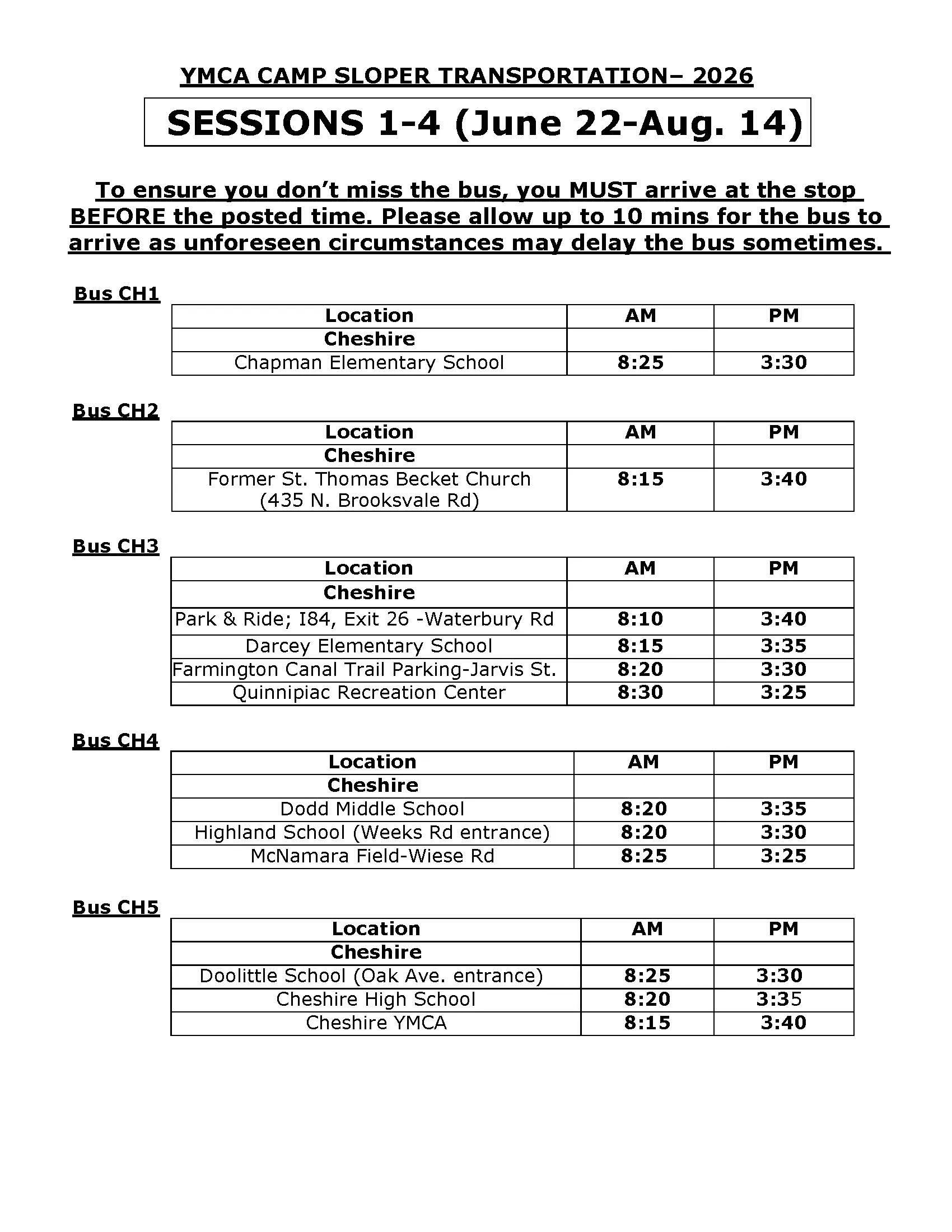 bus routes